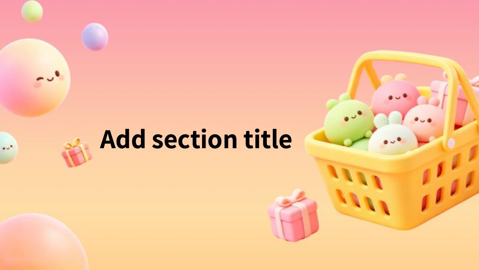 Pink Cartoon E-commerce Operation Plan PowerPoint template preview 3