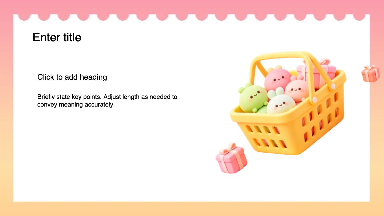 Pink Cartoon E-commerce Operation Plan PowerPoint template preview 6