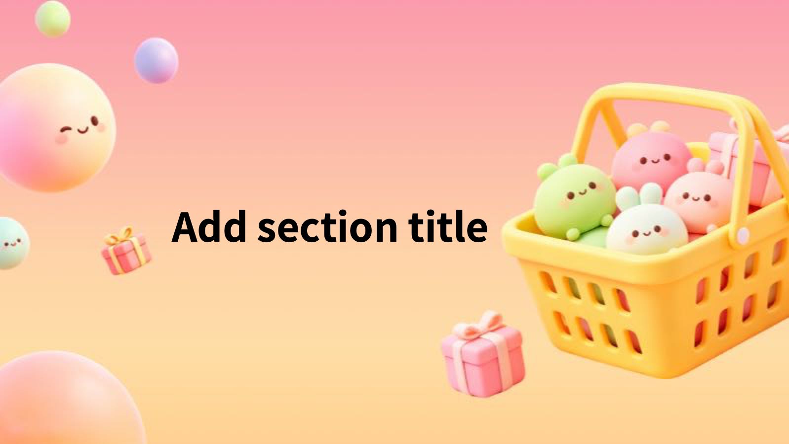 Pink Cartoon E-commerce Operation Plan PowerPoint template preview 8