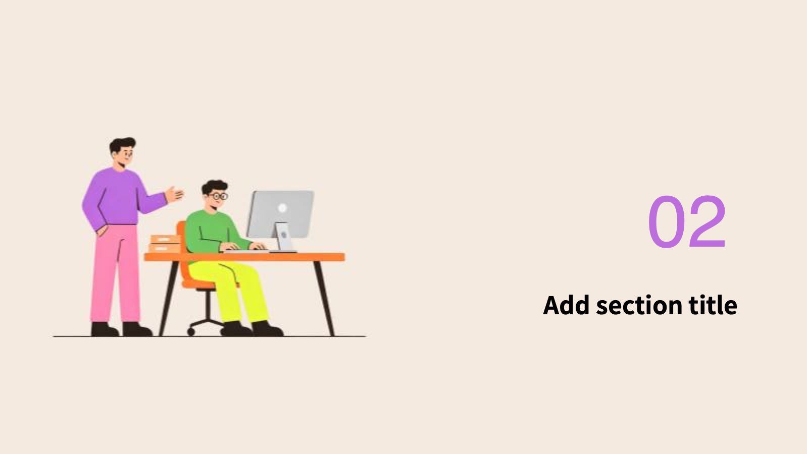 Yellow Illustration New Media Official Account PowerPoint template preview 8