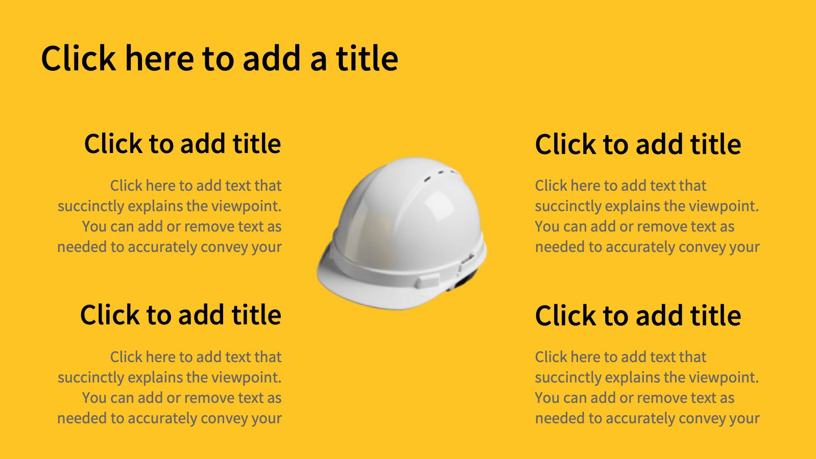 Yellow Production Safety PPT PowerPoint template preview 5