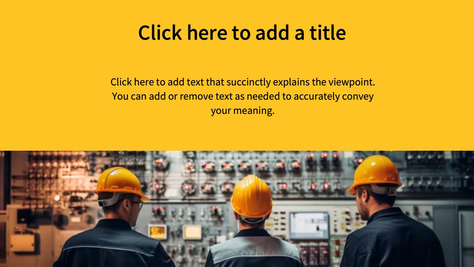 Yellow Production Safety PPT PowerPoint template preview 8