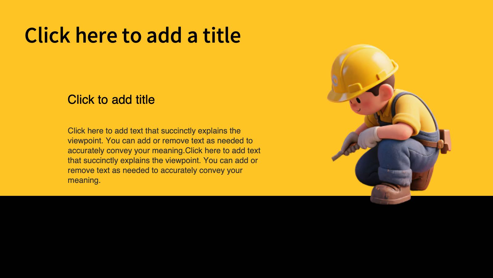 Yellow Production Safety PPT PowerPoint template preview 9
