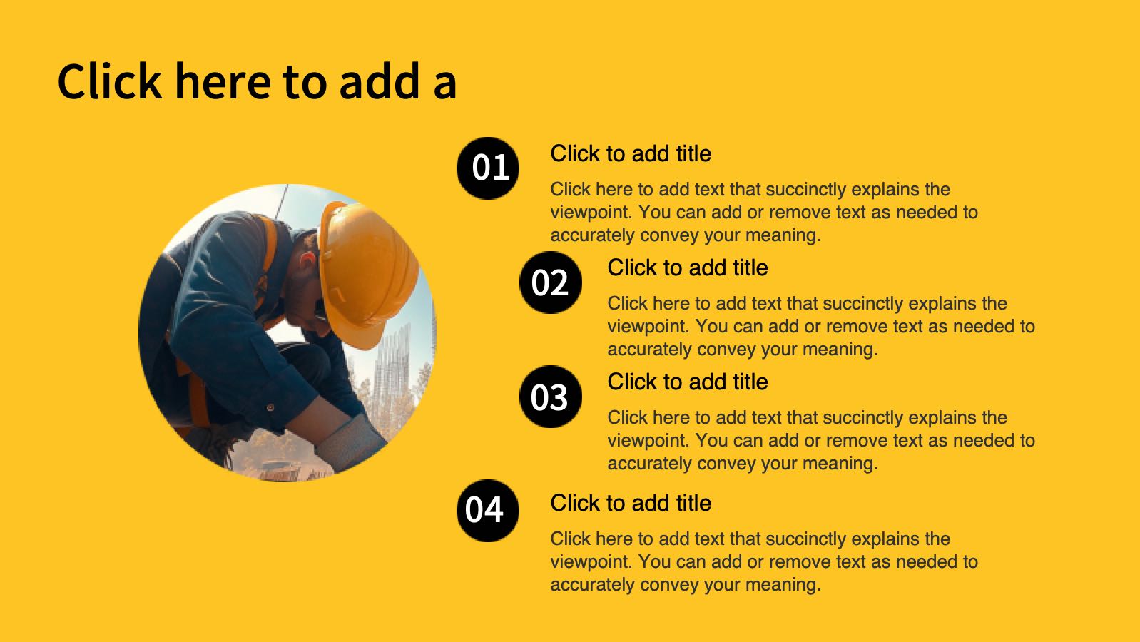 Yellow Production Safety PPT PowerPoint template preview 10