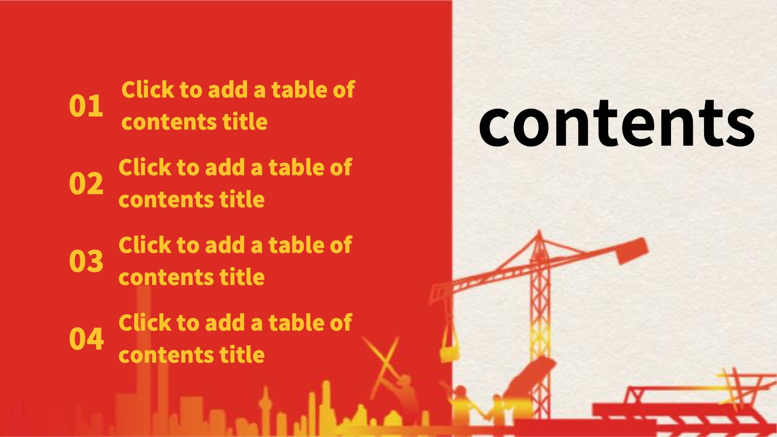 Red Production Safety PPT PowerPoint template preview 2