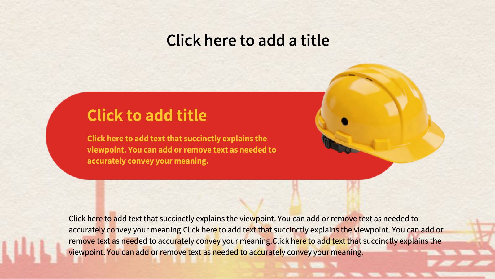 Red Production Safety PPT PowerPoint template preview 4