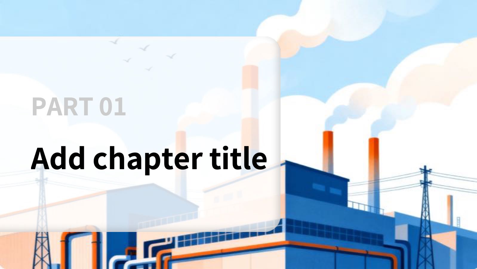 Blue Production Safety Template PowerPoint template preview 3