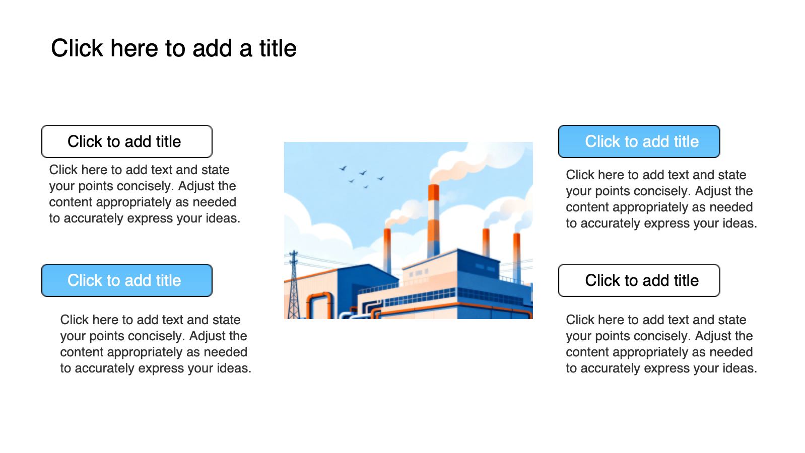 Blue Production Safety Template PowerPoint template preview 5