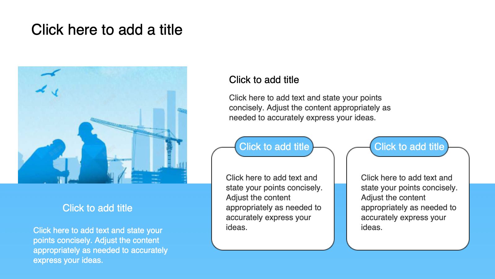 Blue Production Safety Template PowerPoint template preview 8