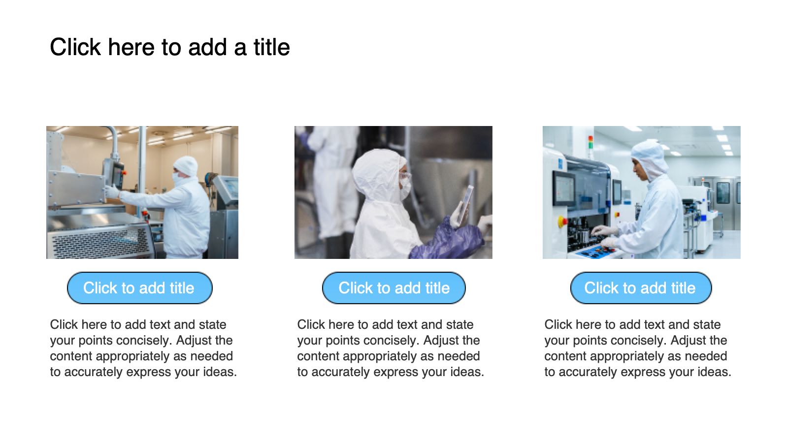 Blue Production Safety Template PowerPoint template preview 9
