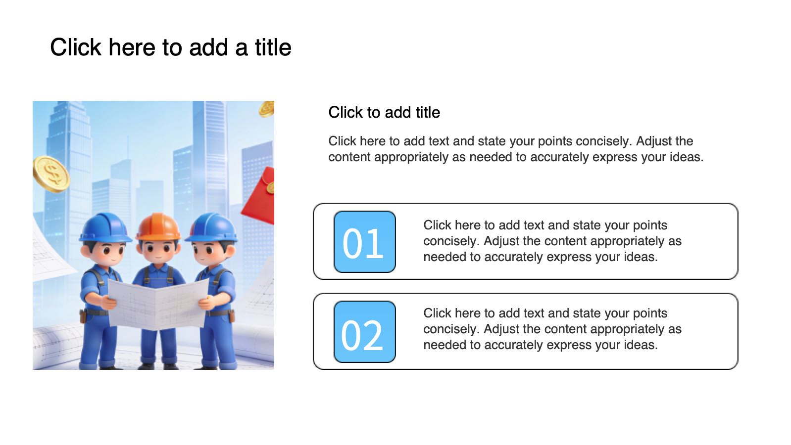 Blue Production Safety Template PowerPoint template preview 10