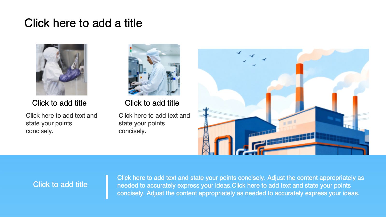 Blue Production Safety Template PowerPoint template preview 11