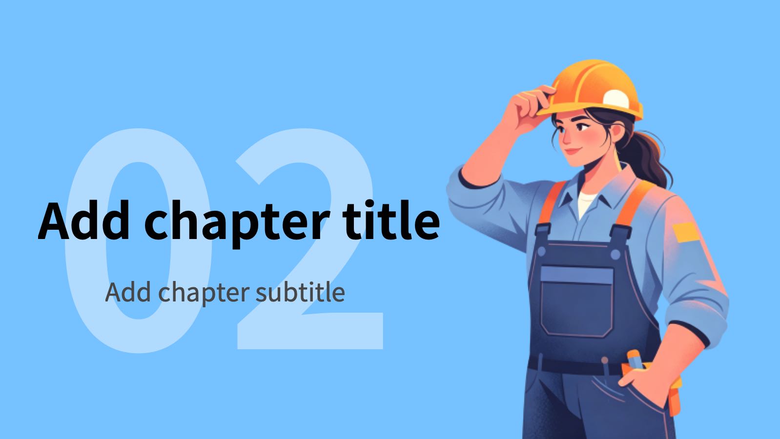 Blue Production Safety PPT PowerPoint template preview 7