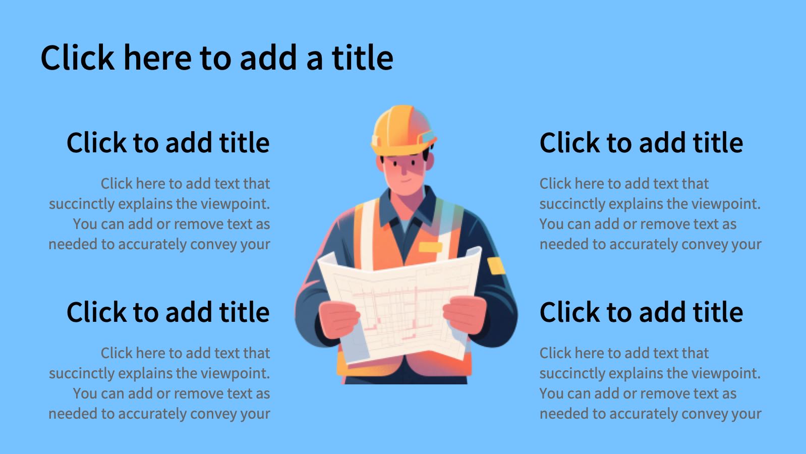 Blue Production Safety PPT PowerPoint template preview 9