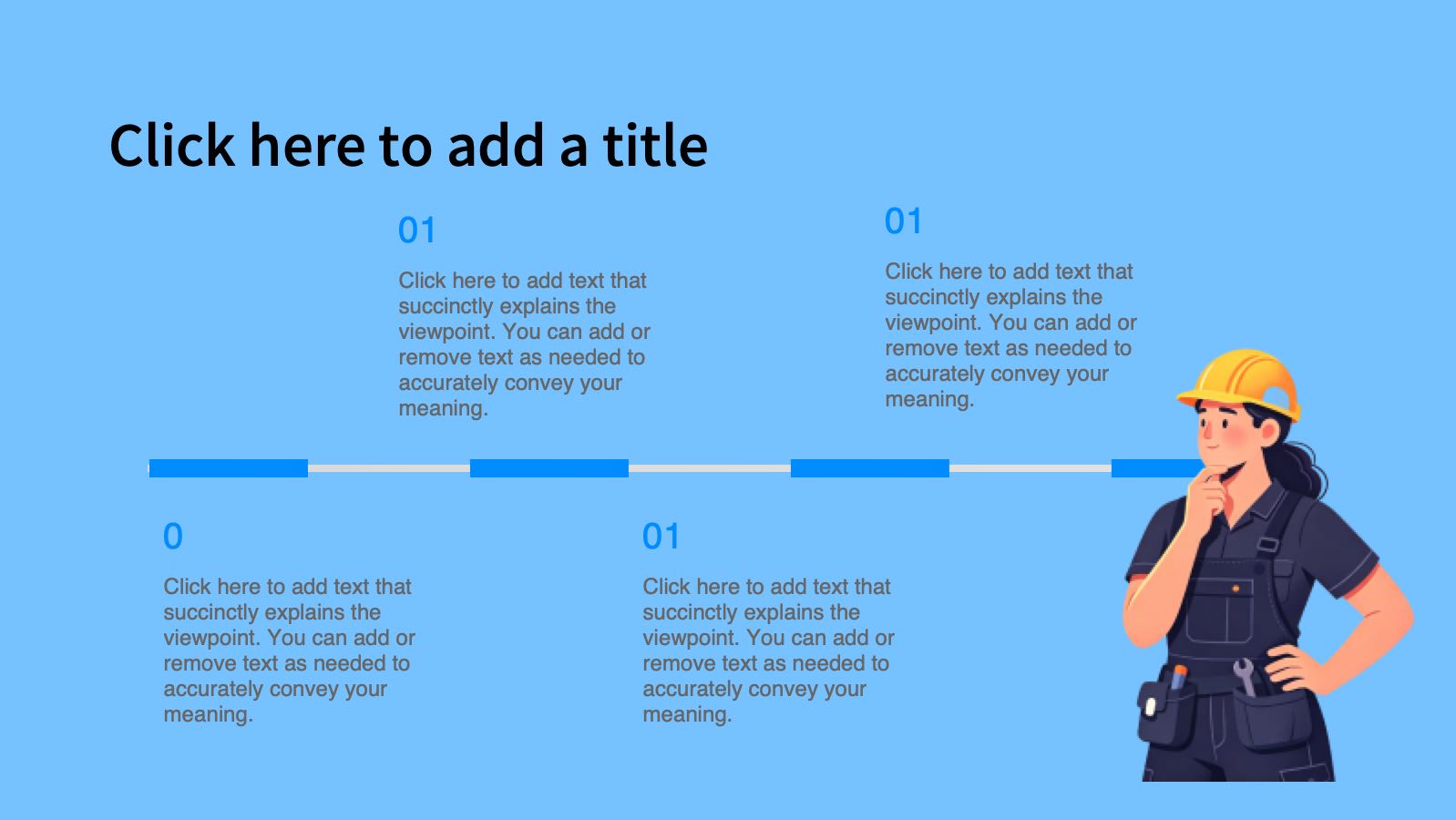 Blue Production Safety PPT PowerPoint template preview 11