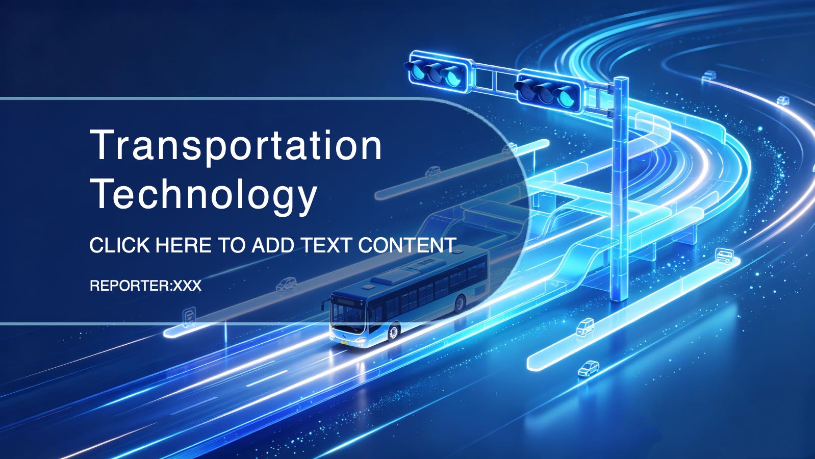 Transportation Technology PowerPoint template preview 1