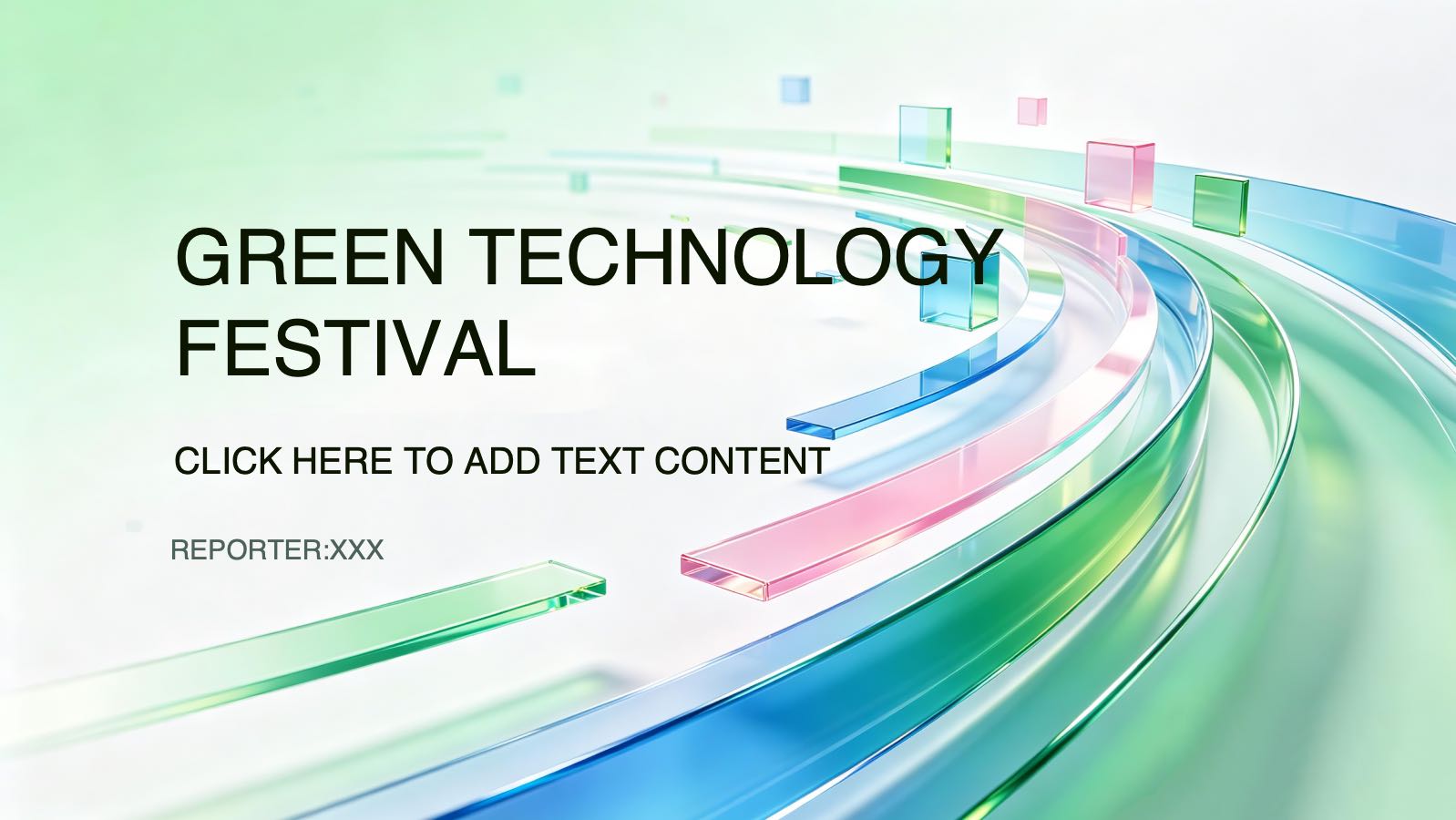 GREEN TECHNOLOGY FESTIVAL PowerPoint template preview 1