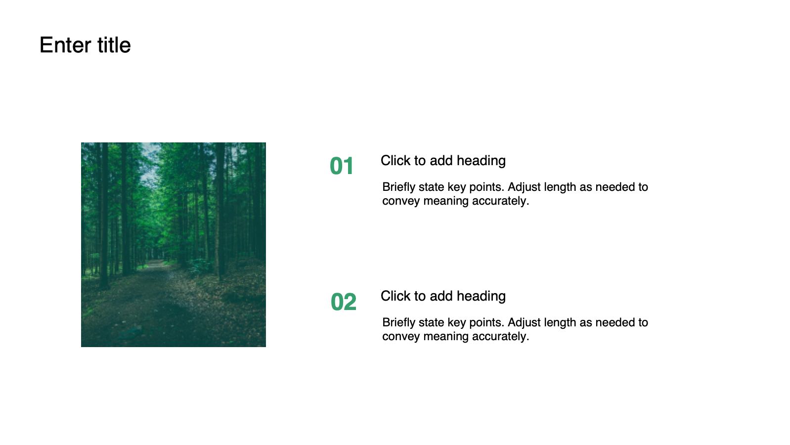 Green Natural Style Co-Create a Green Future PowerPoint template preview 10