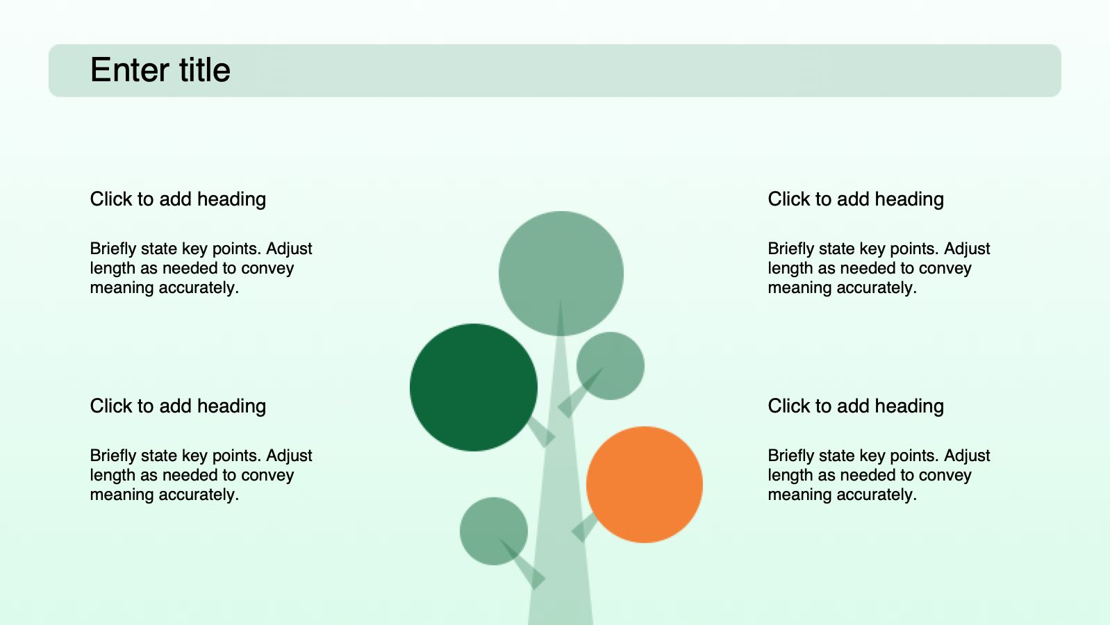 Green Illustration Style Humans and Nature Coexist PowerPoint template preview 5