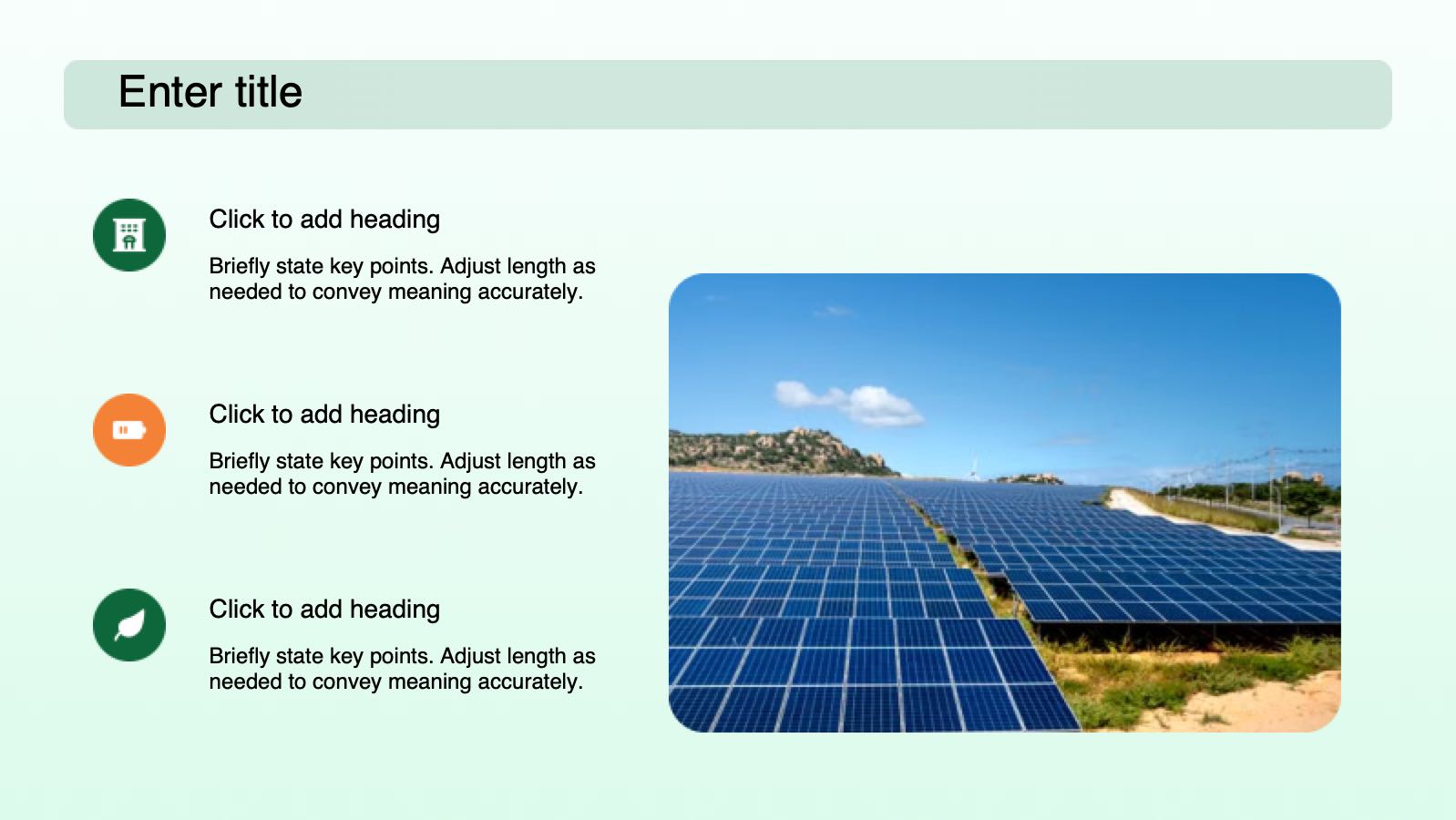 Green Illustration Style Humans and Nature Coexist PowerPoint template preview 6