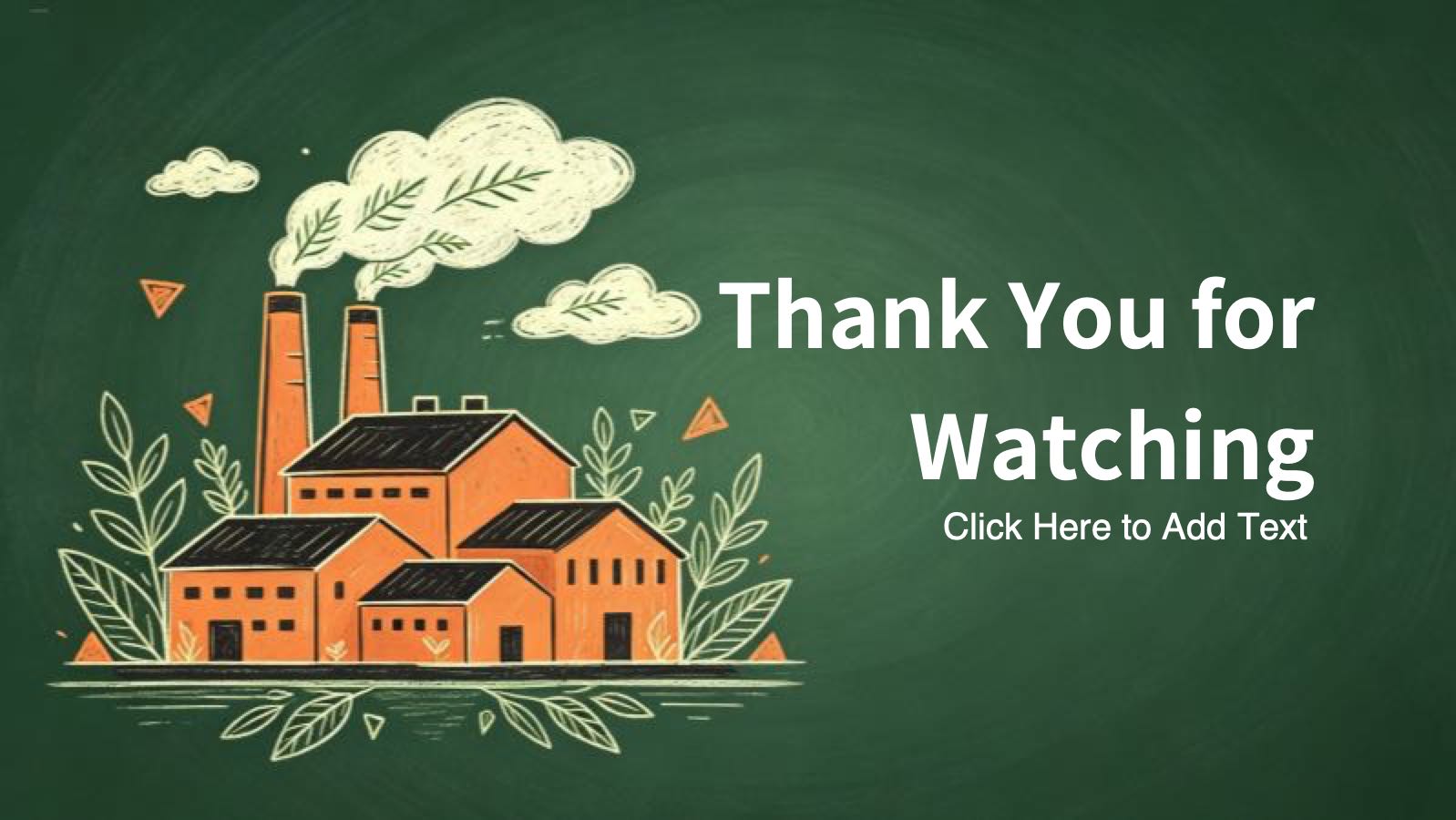 Green Illustration Style Humans and Nature Coexist PowerPoint template preview 12