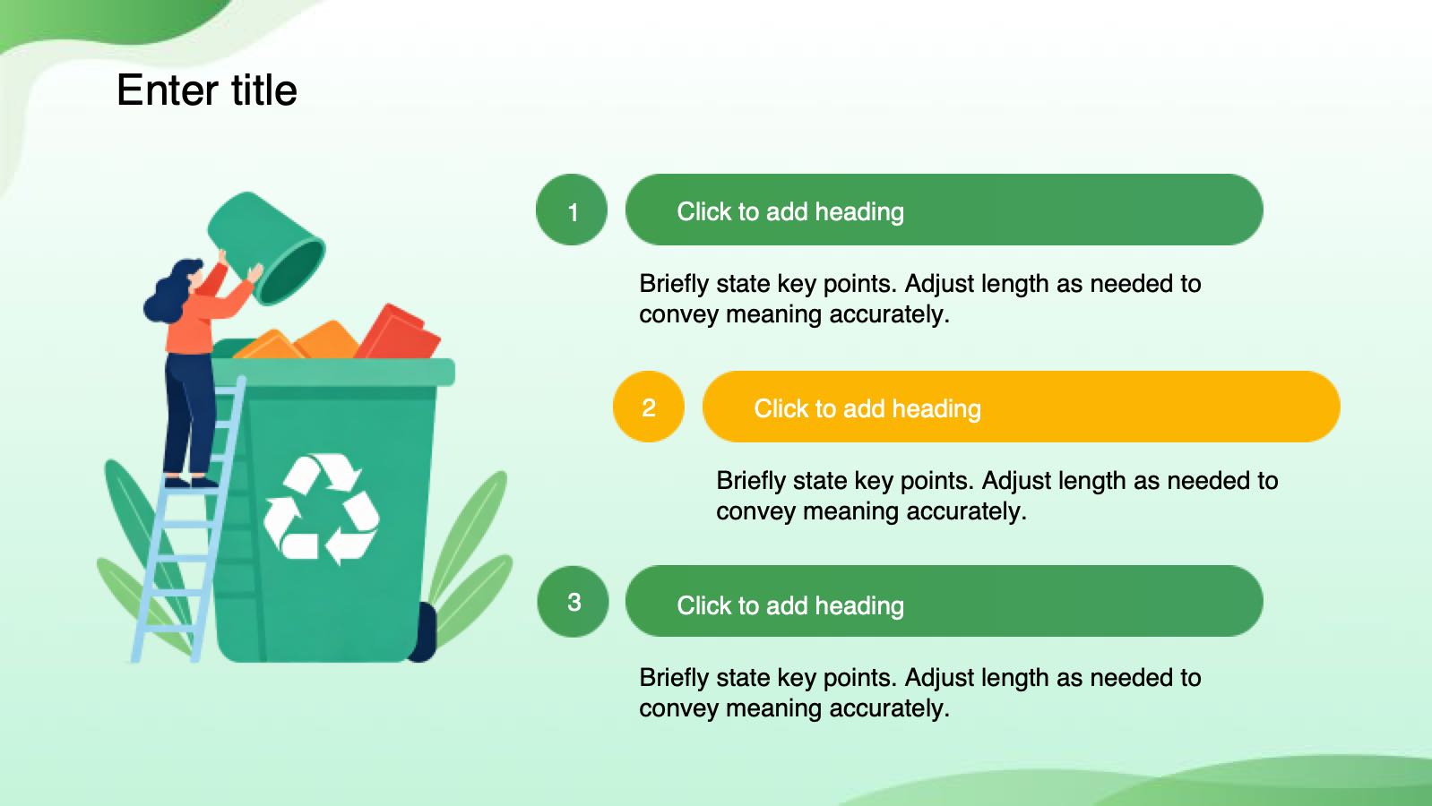 Green Illustrated Aesthetics Green Commuting PowerPoint template preview 7