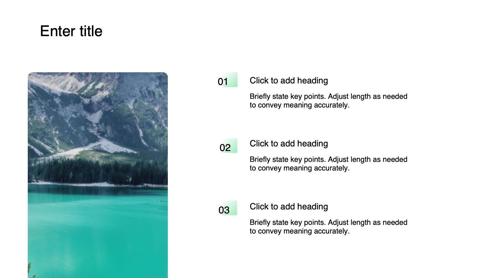 Green 3D Style for Nature Conservation PowerPoint template preview 6
