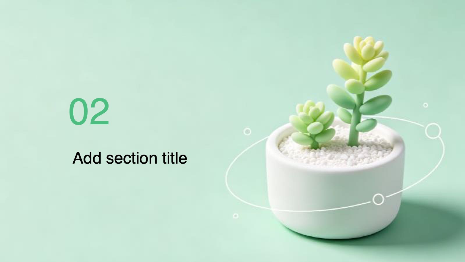 Green 3D Style for Nature Conservation PowerPoint template preview 8