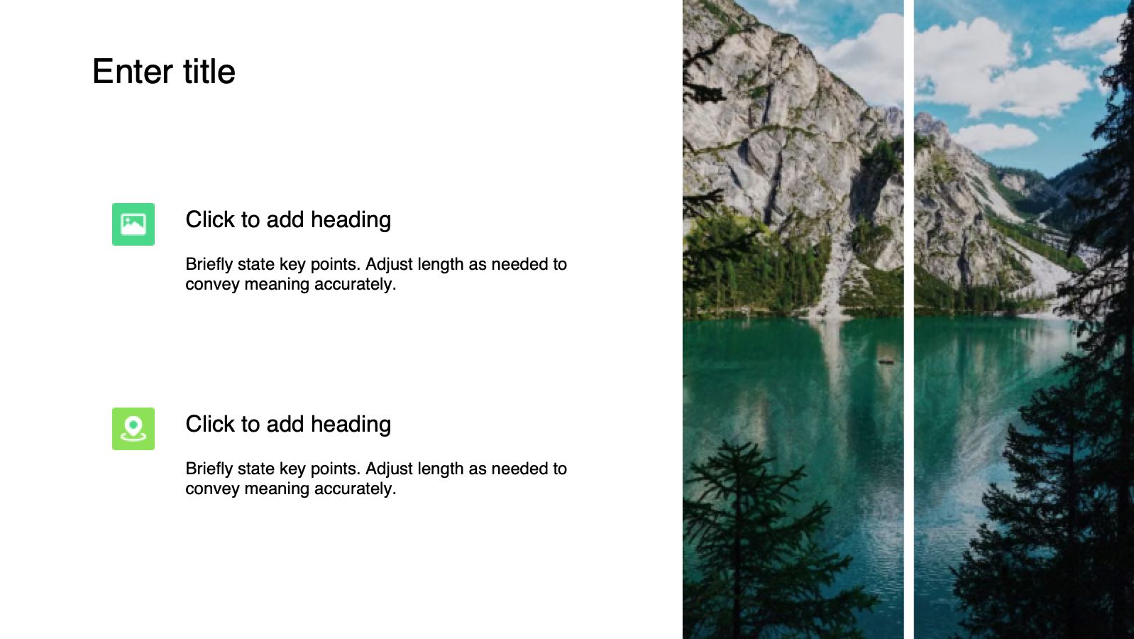 Green 3D Style for Nature Conservation PowerPoint template preview 9