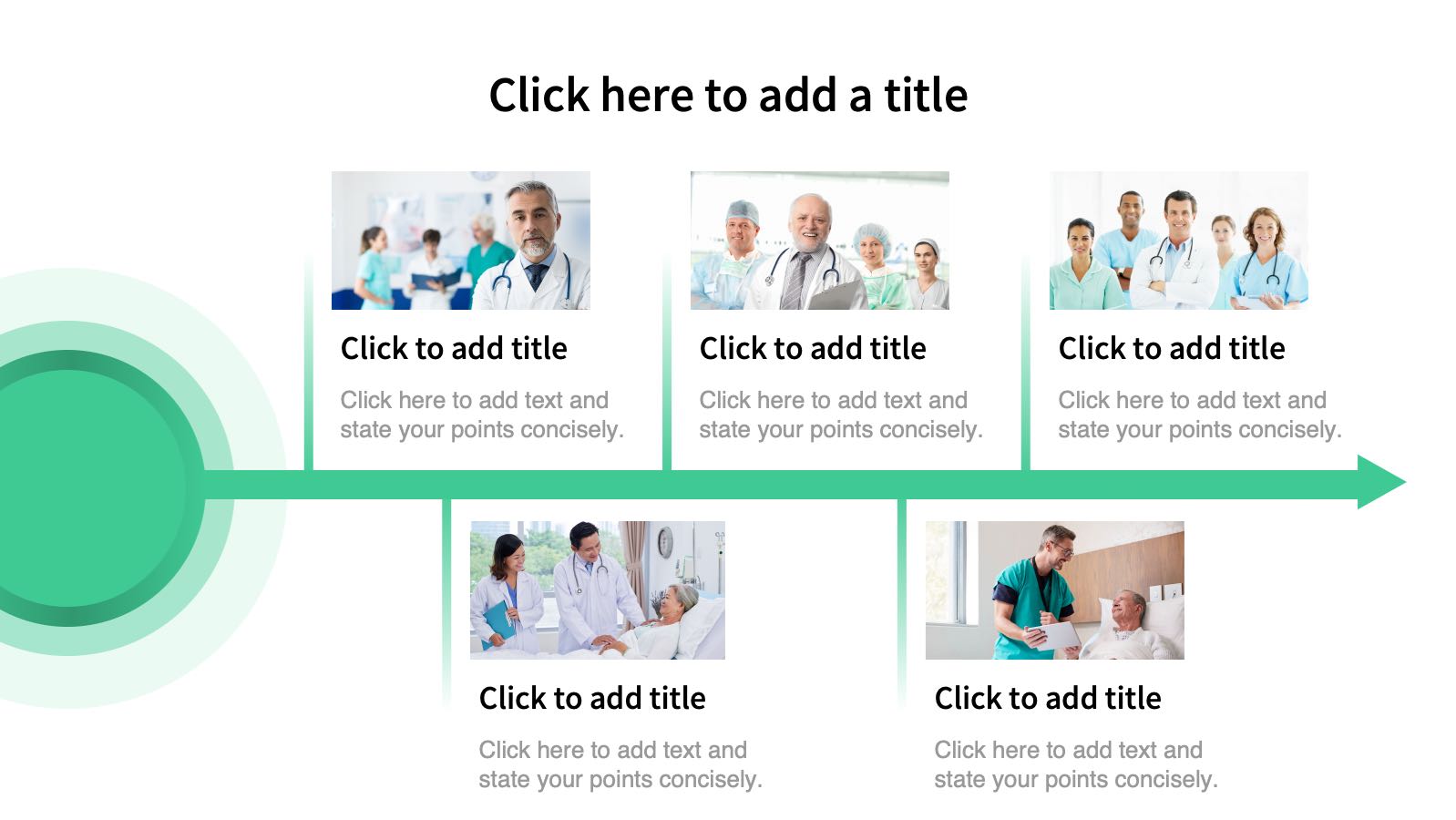 녹색 일러스트레이션 스타일 의료 템플릿 PowerPoint template preview 8