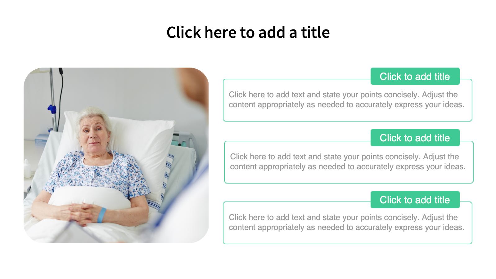 녹색 일러스트레이션 스타일 의료 템플릿 PowerPoint template preview 9