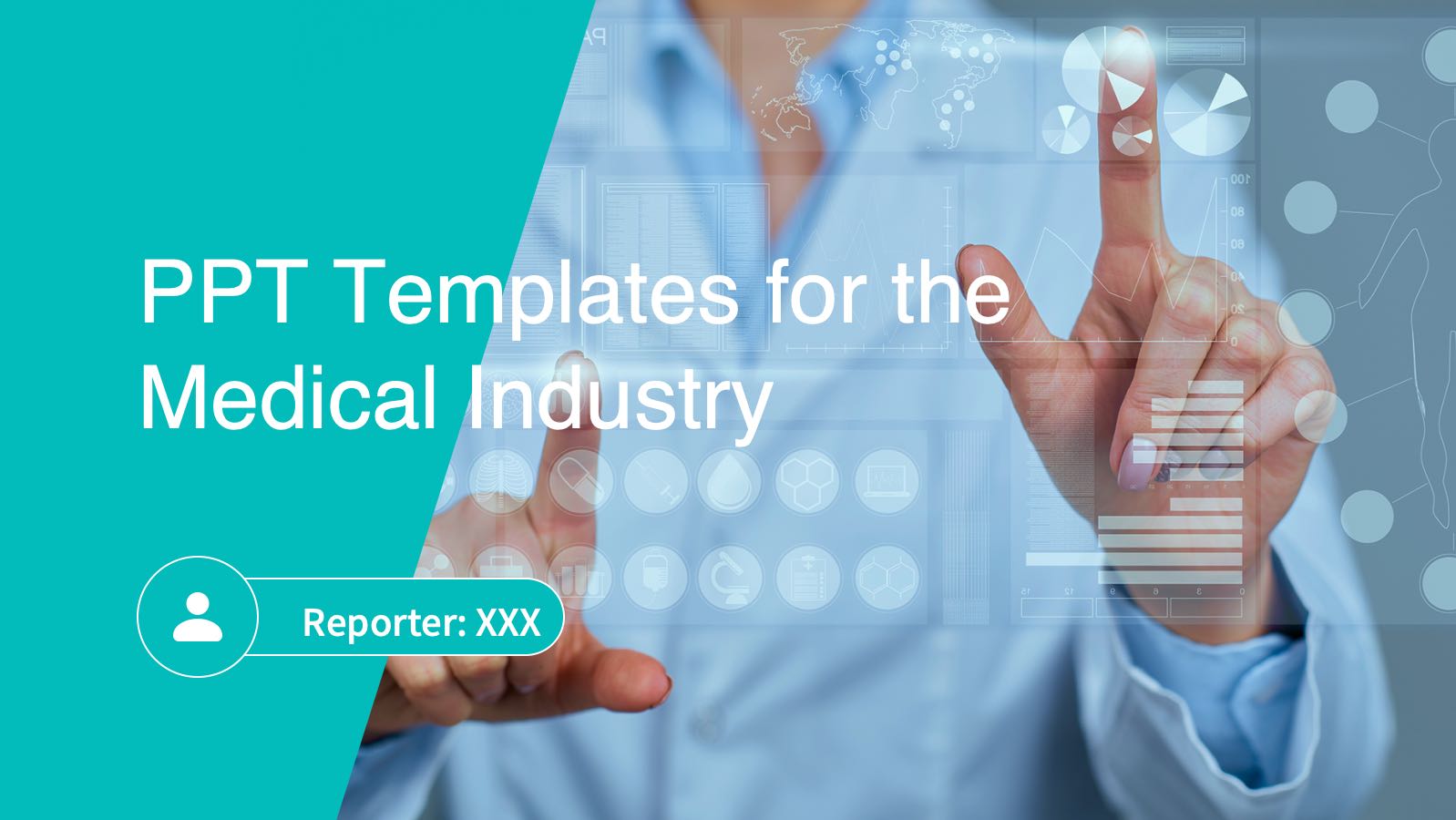 Green Modern Medical Template PowerPoint template preview 1