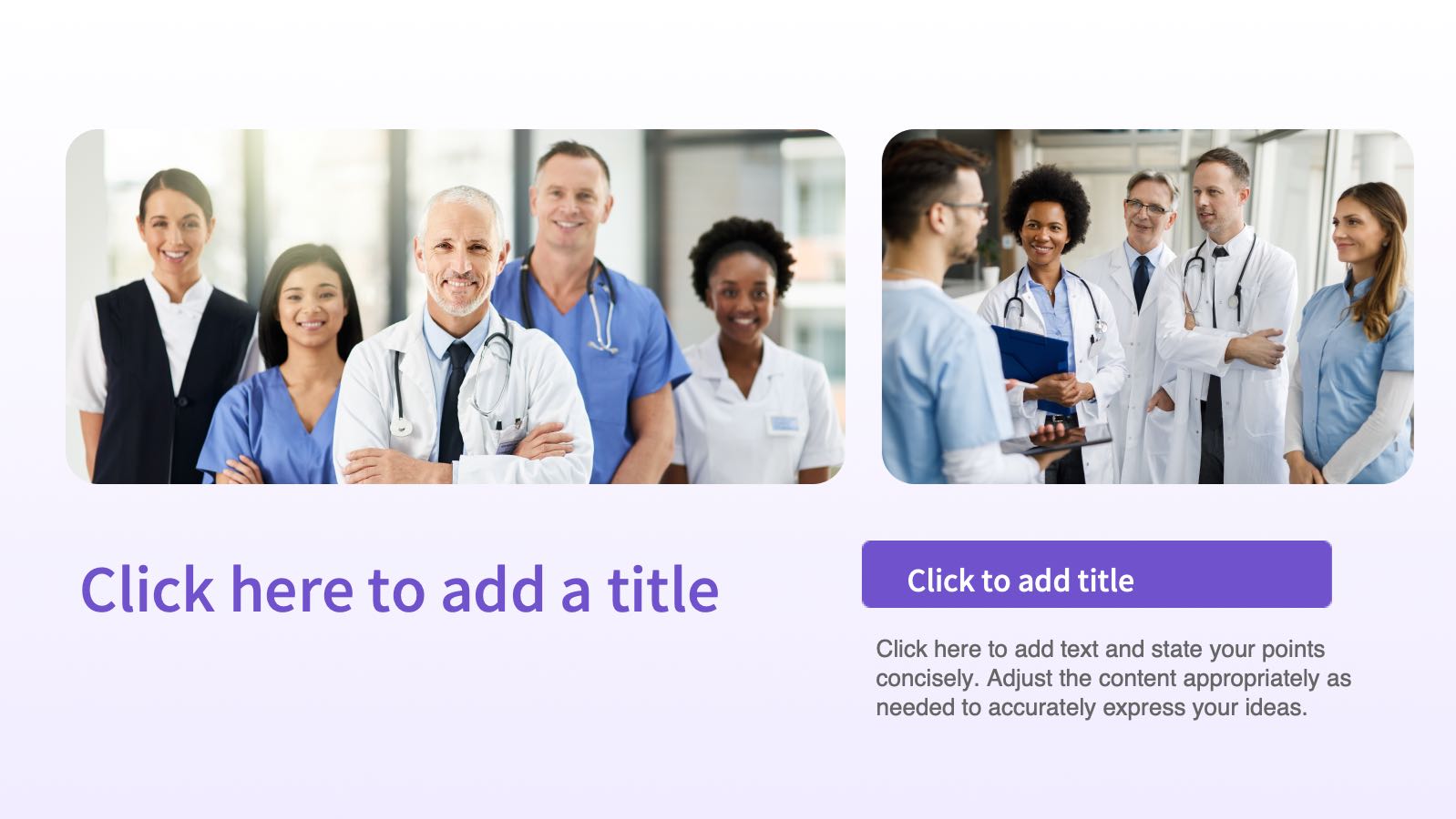 Purple Modern Medical Template PowerPoint template preview 4