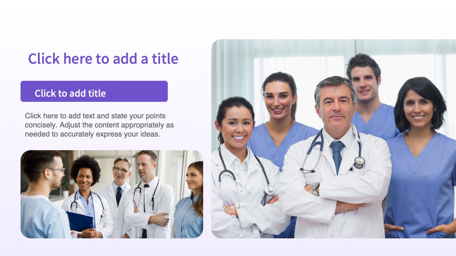 Purple Modern Medical Template PowerPoint template preview 5