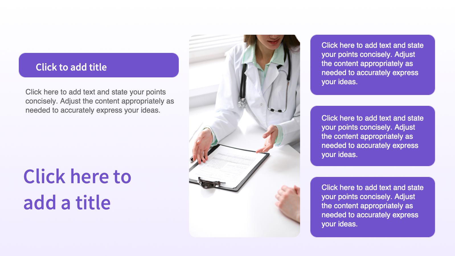 Purple Modern Medical Template PowerPoint template preview 9