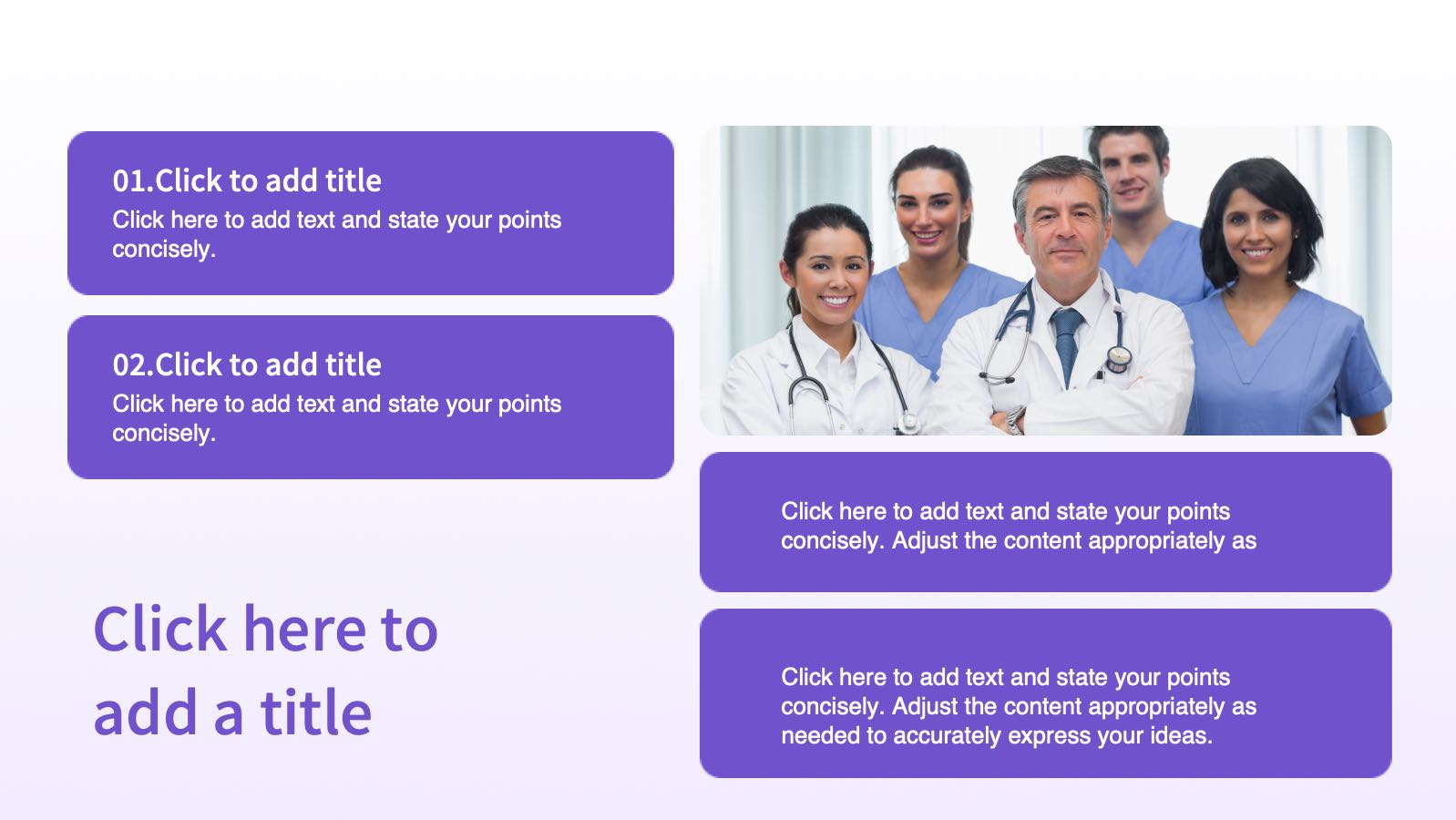 Purple Modern Medical Template PowerPoint template preview 10