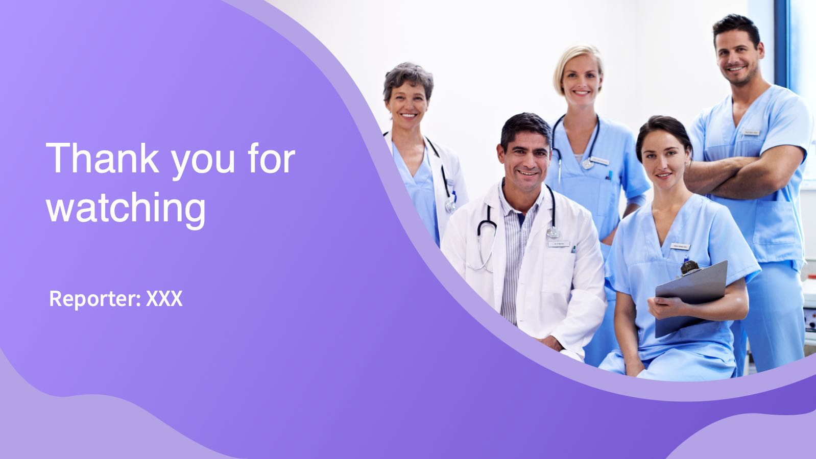 Purple Modern Medical Template PowerPoint template preview 12
