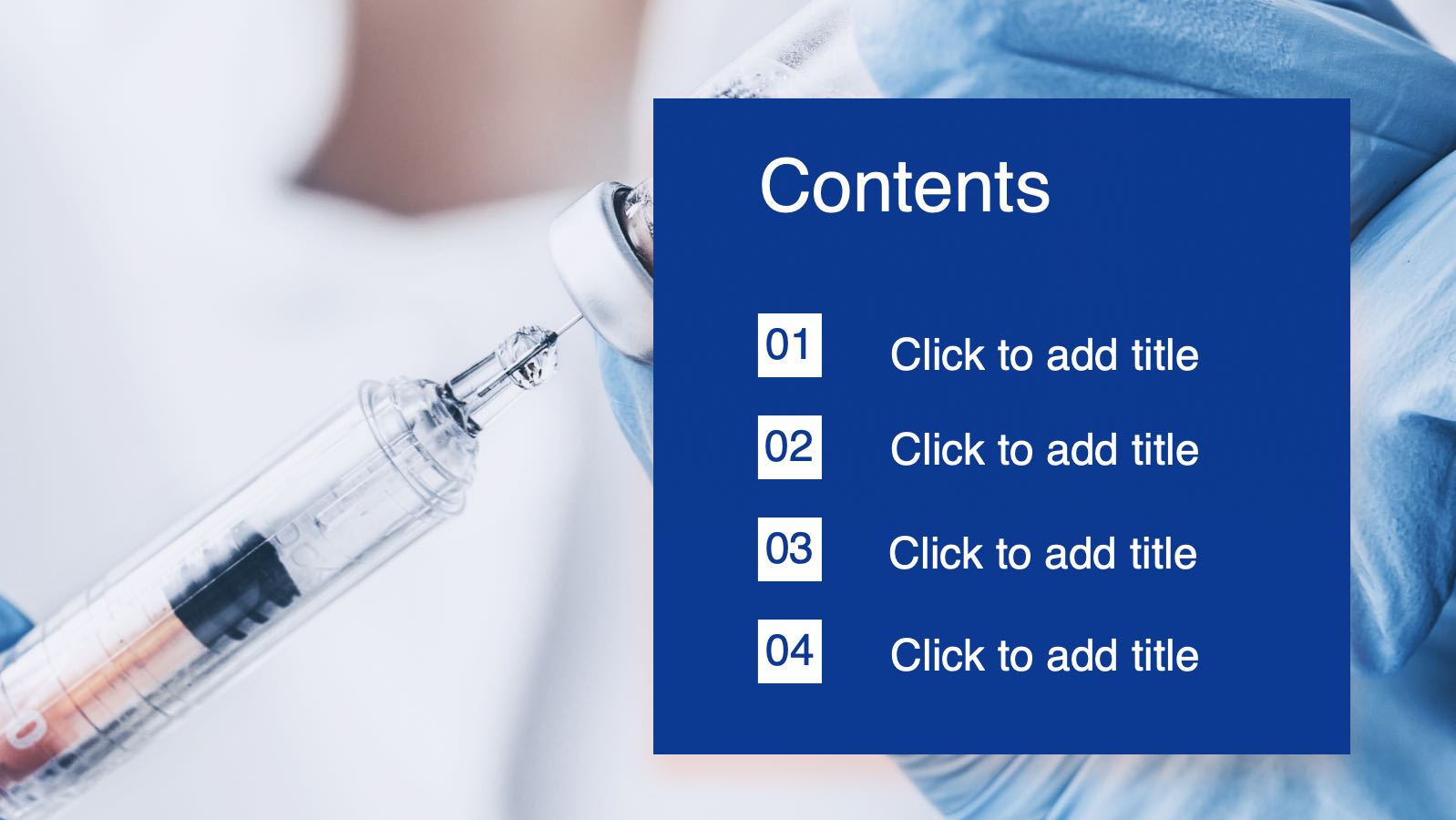 Blue Modern Medical Template PowerPoint template preview 2