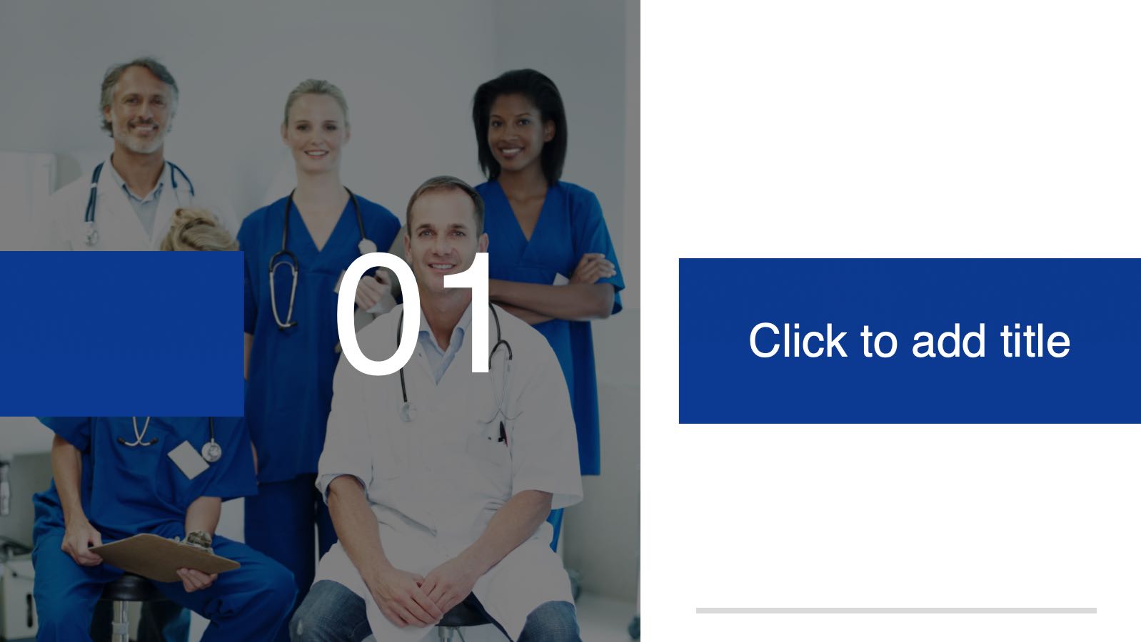 Blue Modern Medical Template PowerPoint template preview 3