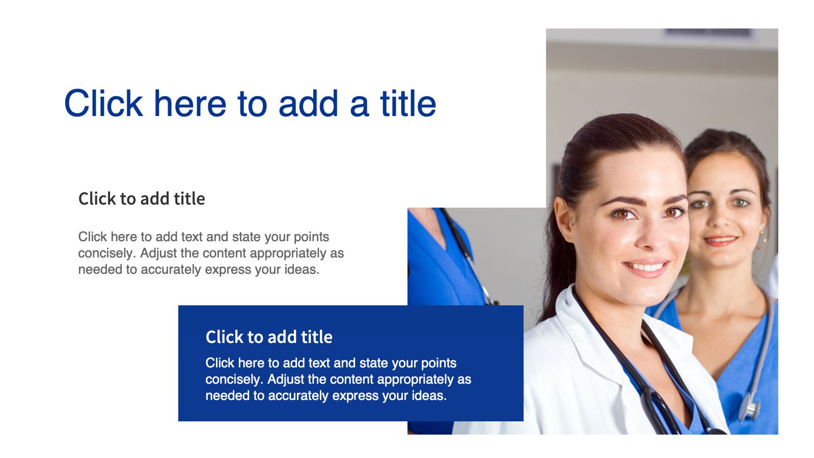 Blue Modern Medical Template PowerPoint template preview 4