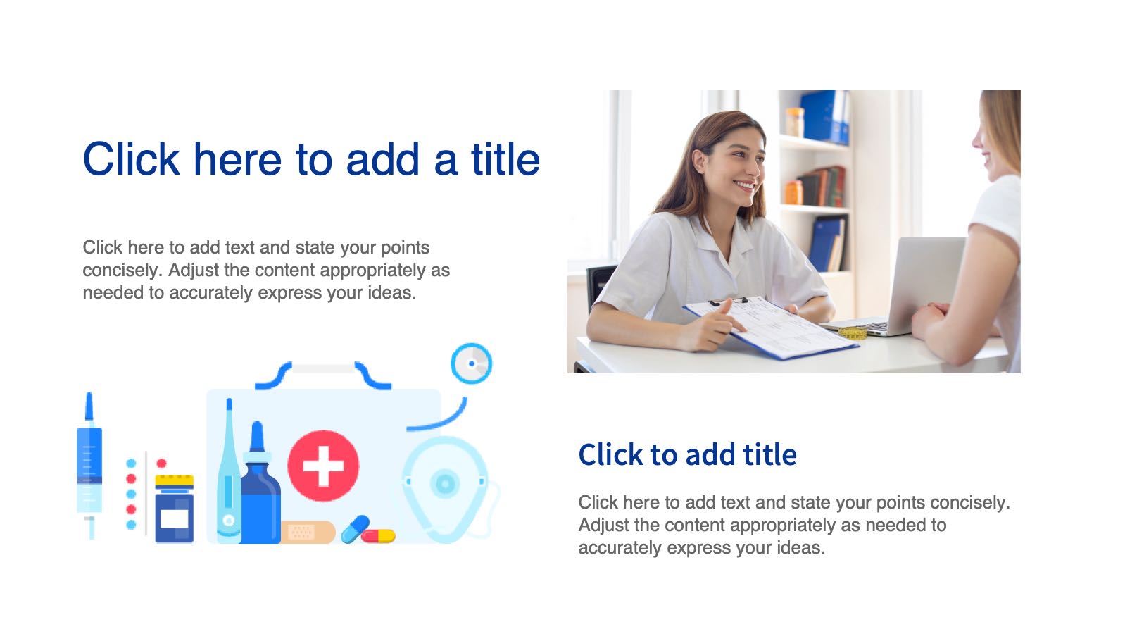 Blue Modern Medical Template PowerPoint template preview 8