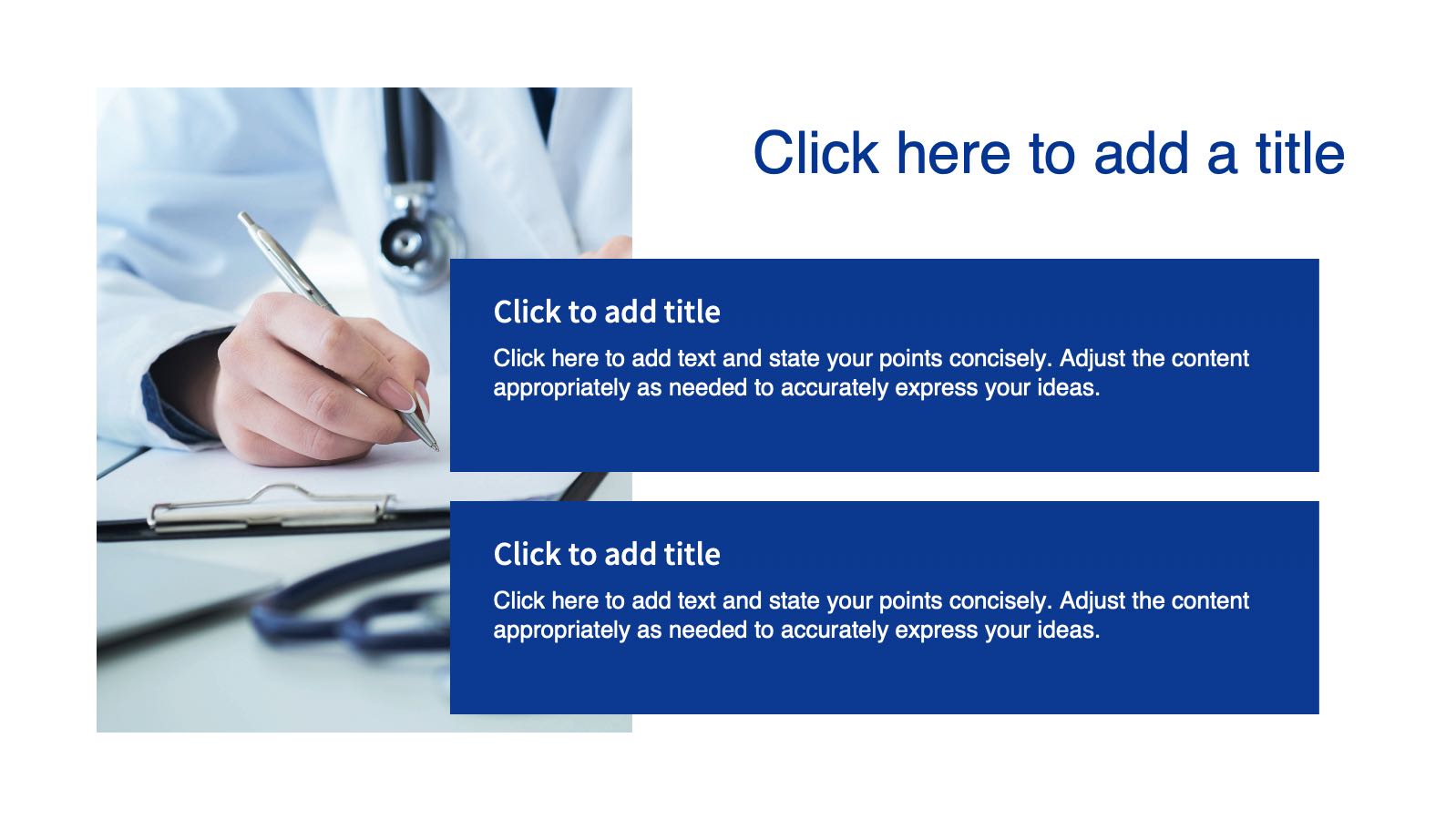 Blue Modern Medical Template PowerPoint template preview 9