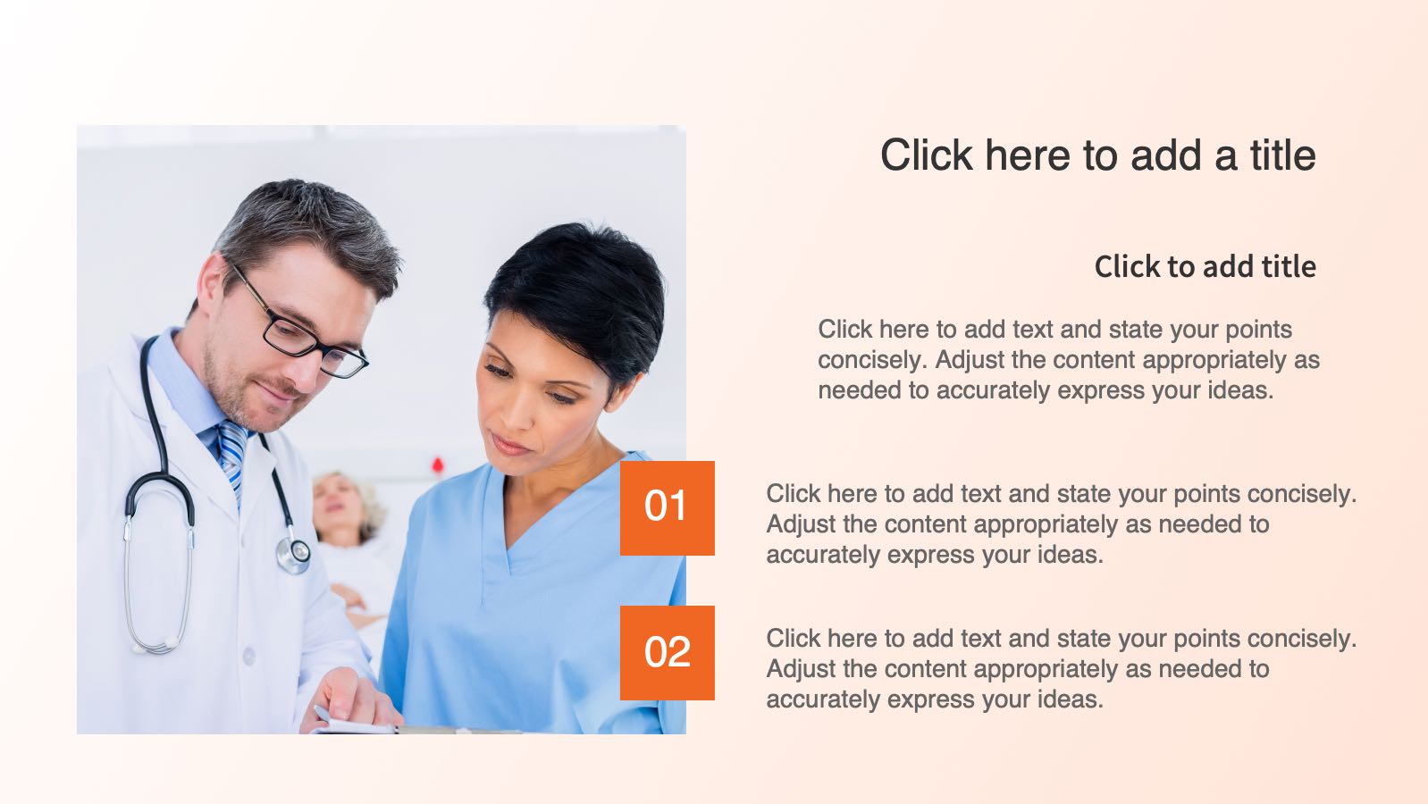 Orange Flat Style Medical Template PowerPoint template preview 4