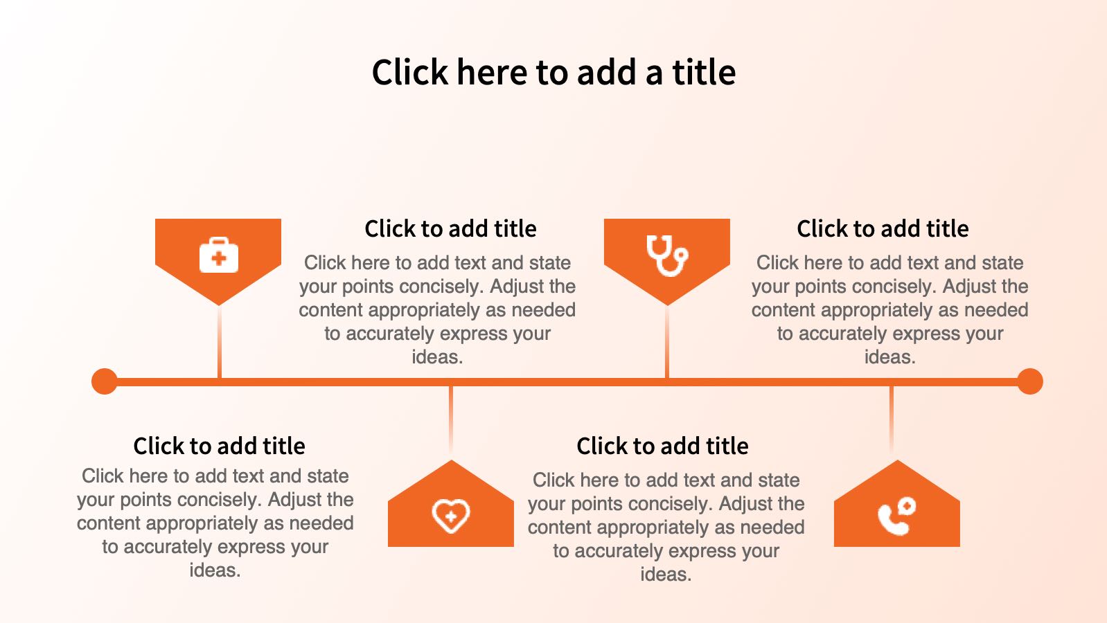 Orange Flat Style Medical Template PowerPoint template preview 6