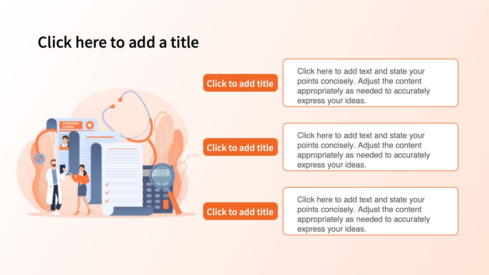 Orange Flat Style Medical Template PowerPoint template preview 9