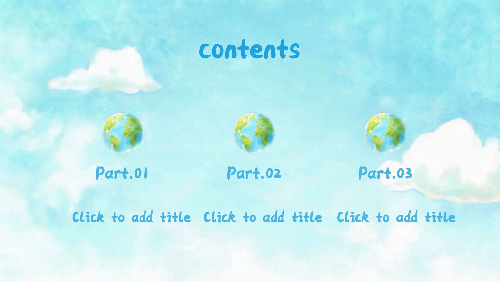 Plantilla de protección ambiental azul PowerPoint template preview 2
