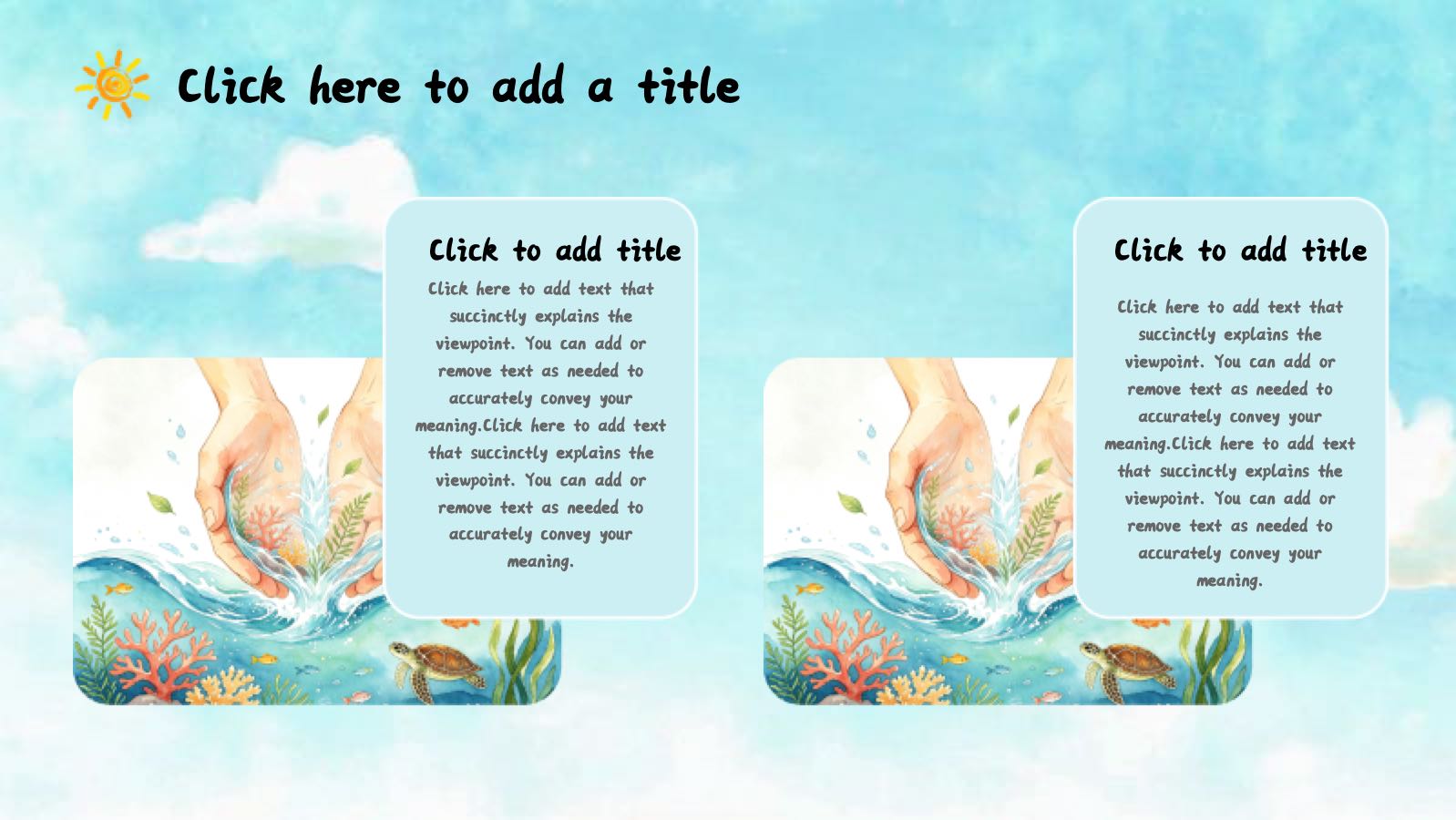 Plantilla de protección ambiental azul PowerPoint template preview 10