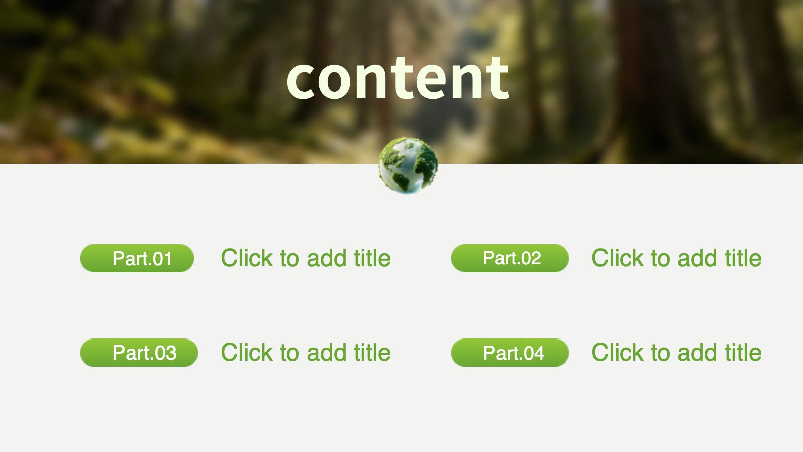 Forest Environmental Protection Template PowerPoint template preview 2