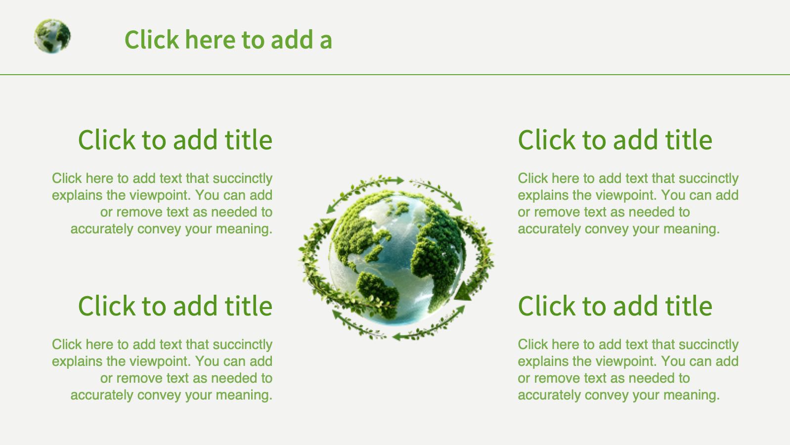 Forest Environmental Protection Template PowerPoint template preview 4
