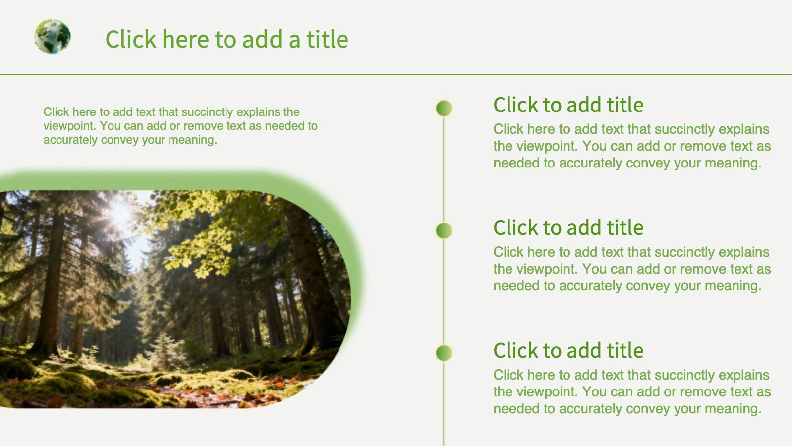 Forest Environmental Protection Template PowerPoint template preview 5
